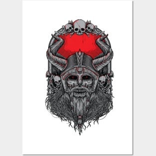 Viking Skulls Posters and Art